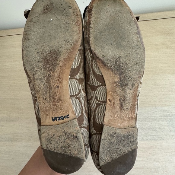 Coach Tan Lorette Ballet Flats, Size 5.5 - Picture 3 of 3